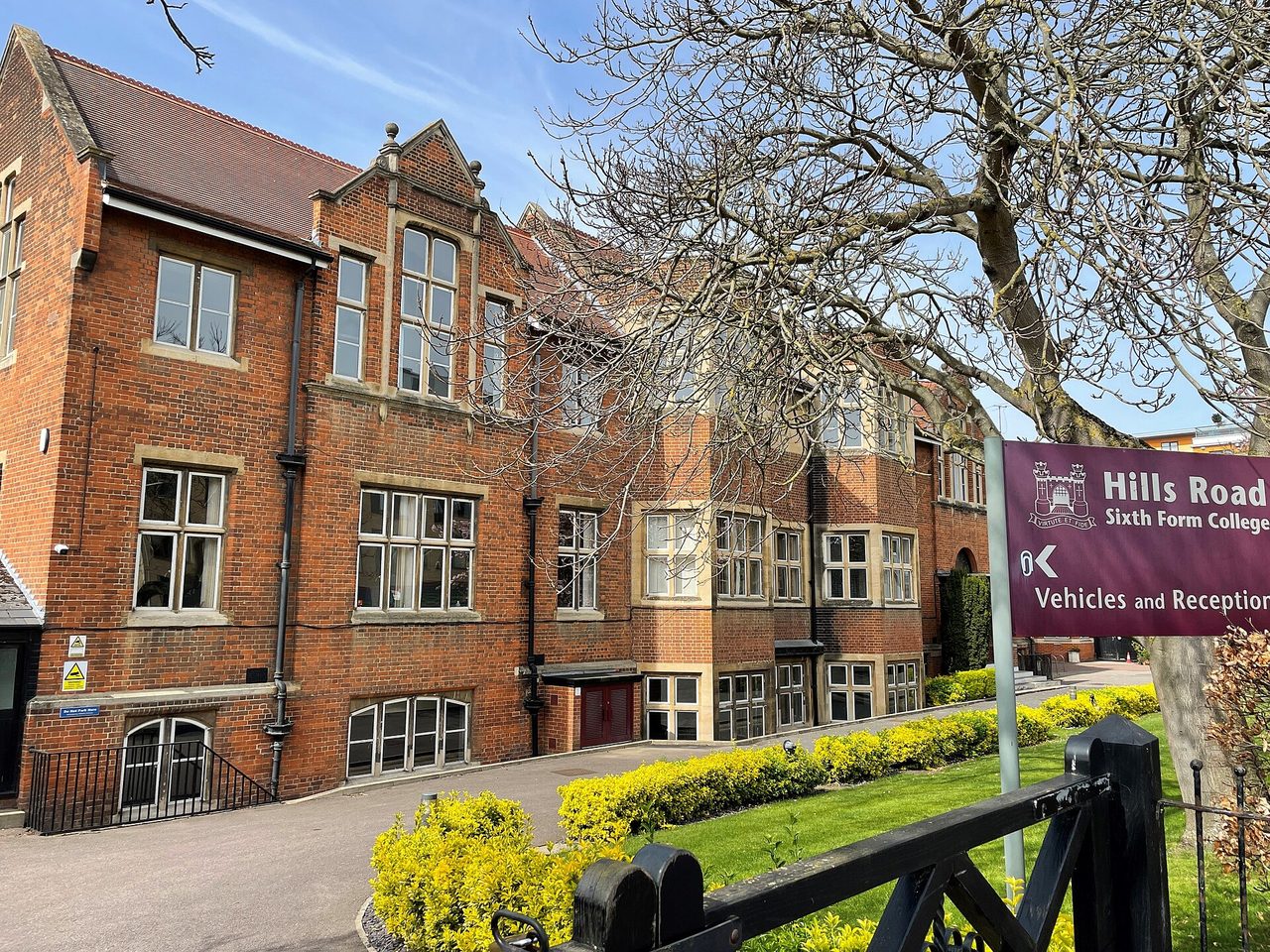 Hills Road Sixth Form College, the largest of the city's sixth forms, where science and mathematics draw the most students.